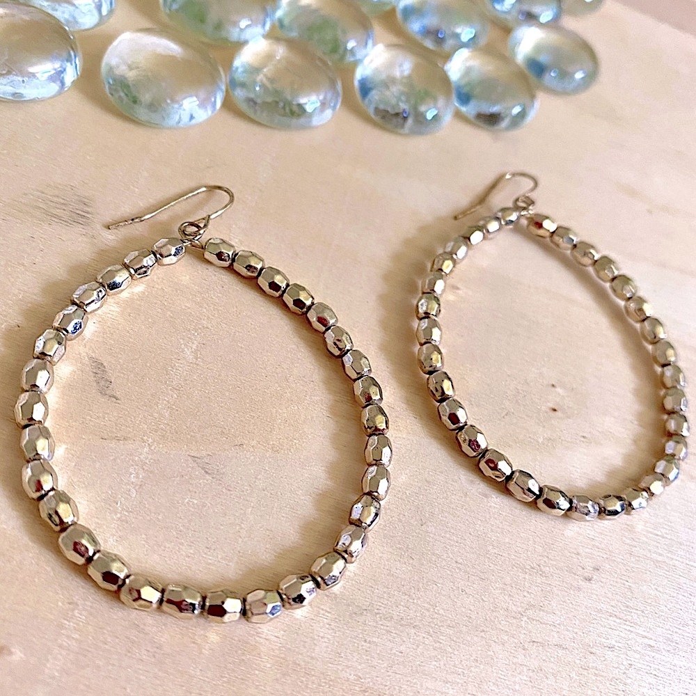 Gold tone Long Earrings.